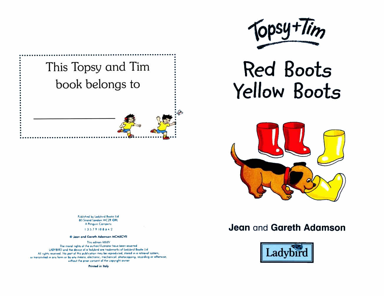 Ladybird - Topsy Tim Books - Red Boots Yellow Boots (02),绘本,绘本故事,绘本阅读,故事书,童书,图画书,课外阅读